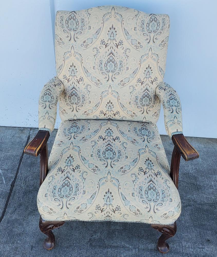 antique/vintage armchair tan/ beige