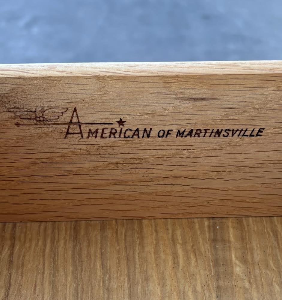 Vintage Walnut Single Drawer Side Table American of Martinsville