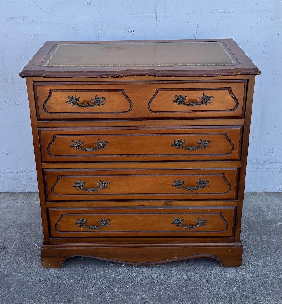 4 Drawer French Style Highboy Dresser