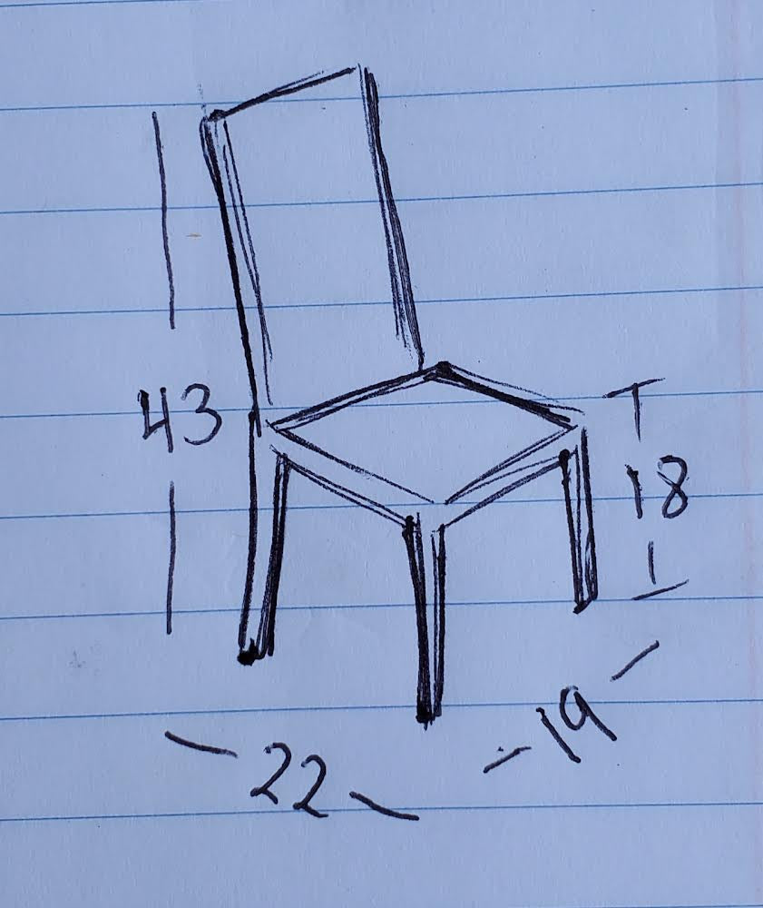 side dining chairs wicker seat (6) vintage