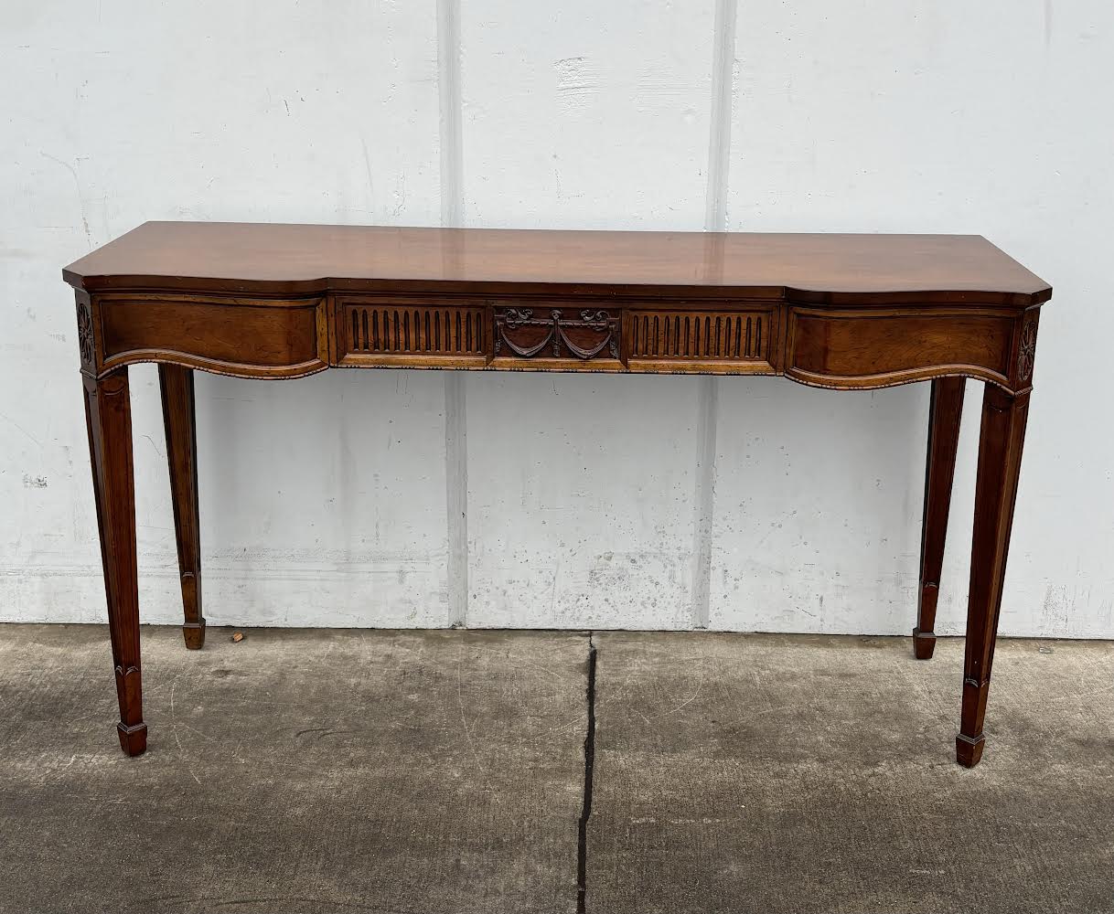 Antique Adam Style Mahogany Console Entryway Table