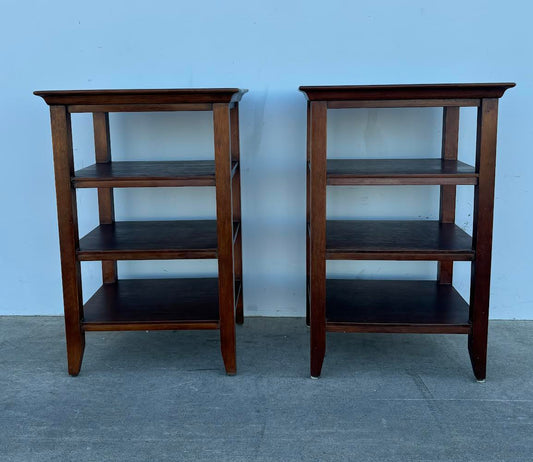 2 Side Tables with Shelves by Eddie Bauer