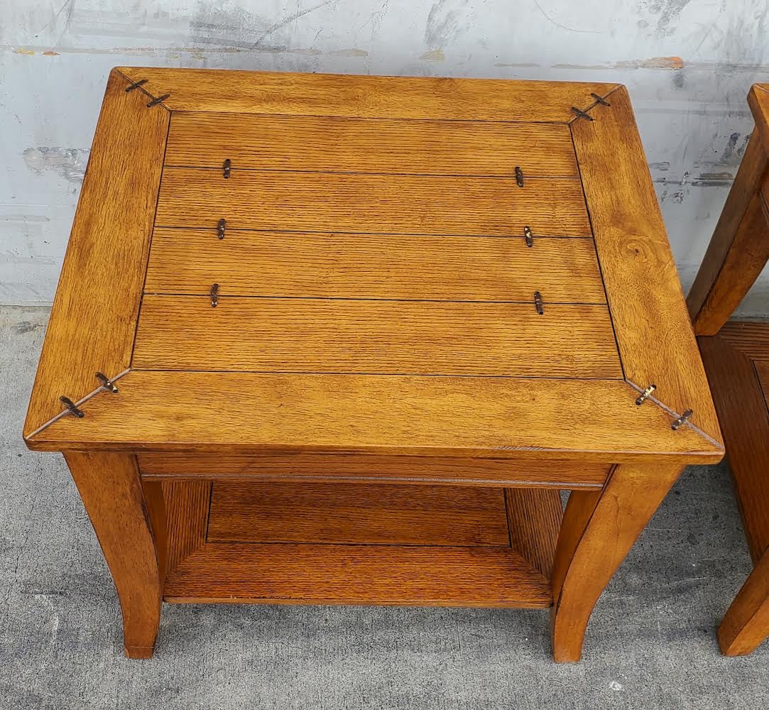 rustic end/side tables (2)