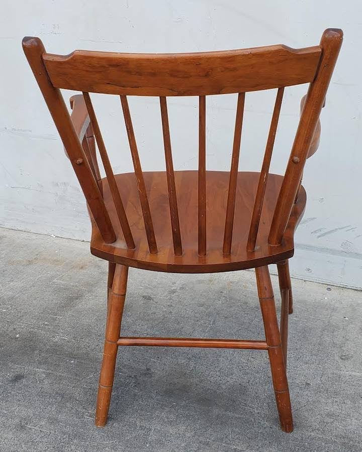 Windsor style fan back armchair