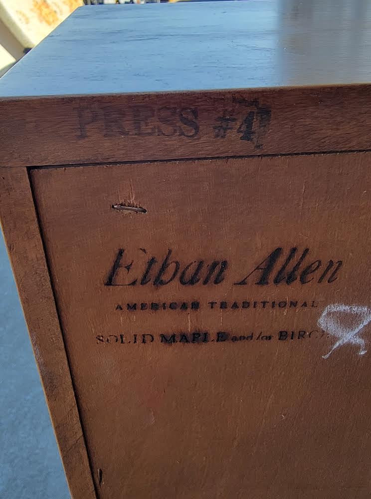 Ethan Allen bookcase dining room hutch