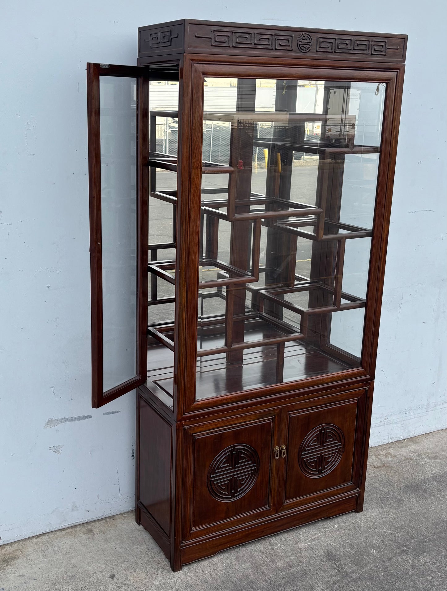 Asian/ Chinese style curio display cabinet
