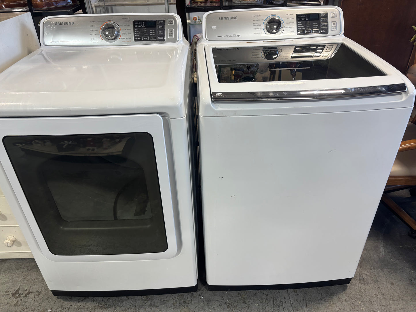 Samsung electric washer and dryer set