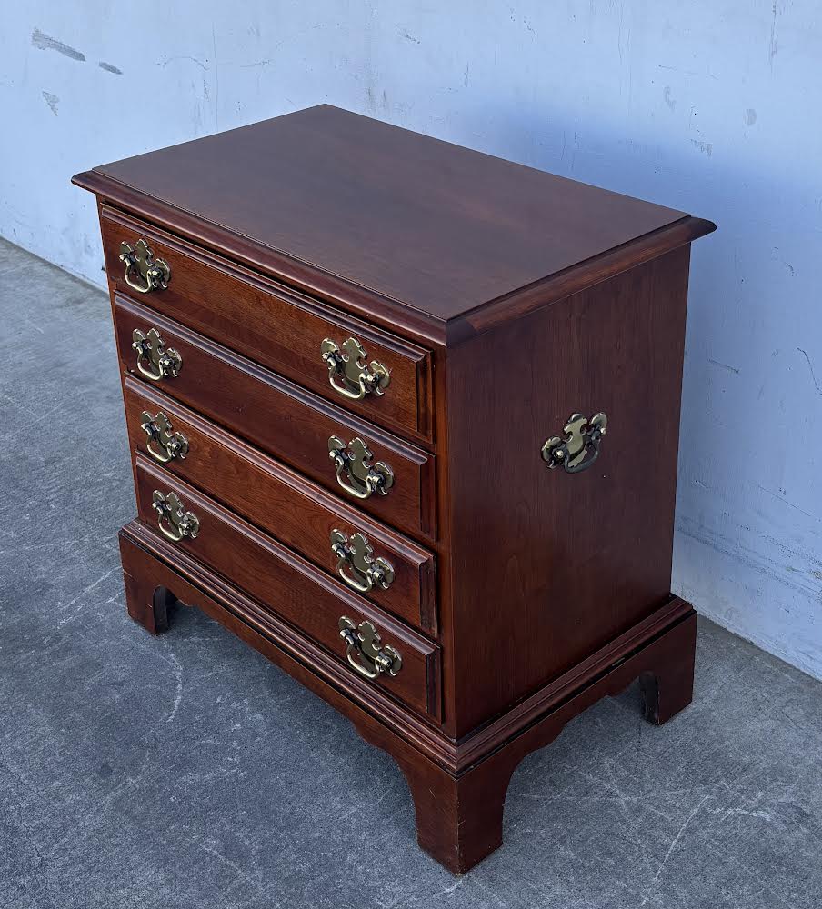Cherry 4 Drawer Night Stand