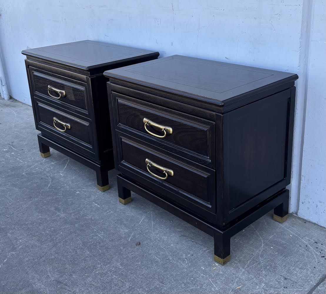 American of Martinsville Asian Modern Chest Night Stands End Tables