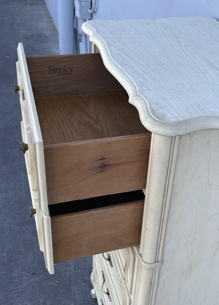 Stanley Vintage Tallboy French Style Chest Dresser jewelry/lingerie
