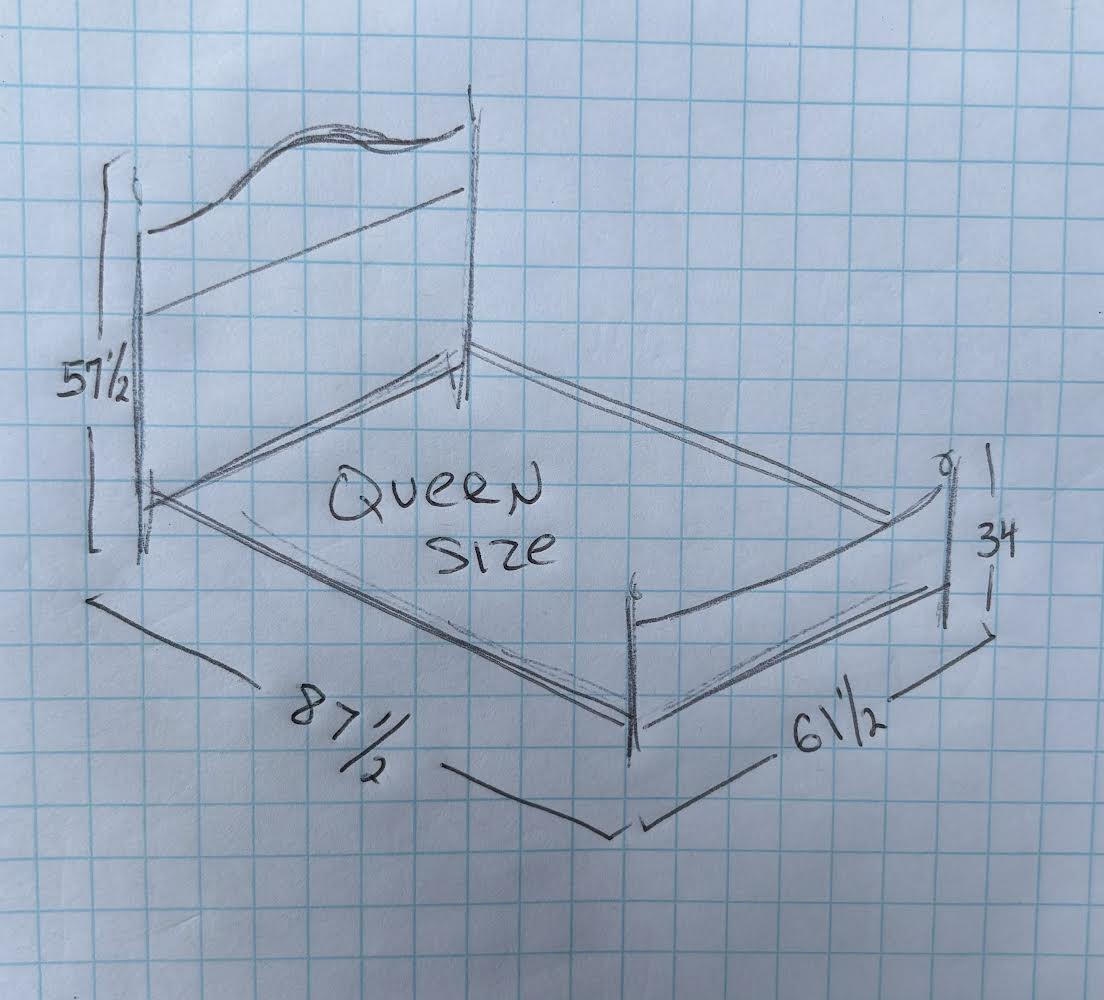 Black Metal Queen Bed Frame