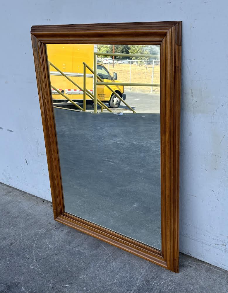 Large Wooden Framed Antique Mirror