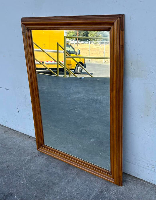Large Wooden Framed Antique Mirror
