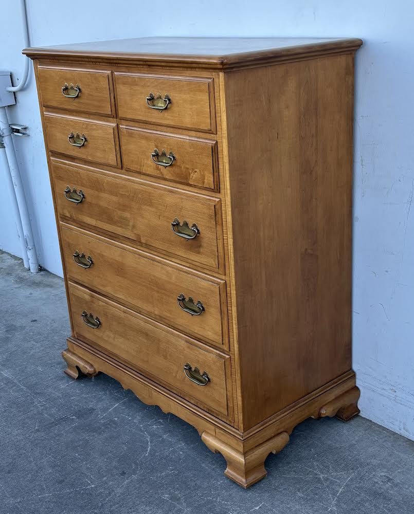 Kling Antique Colonial Style Tall Dresser