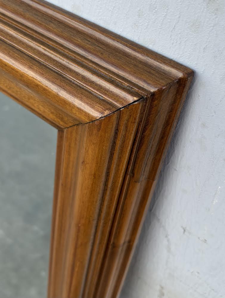 Large Wooden Framed Antique Mirror