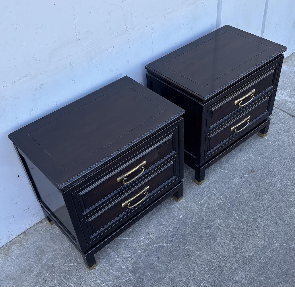American of Martinsville Asian Modern Chest Night Stands End Tables