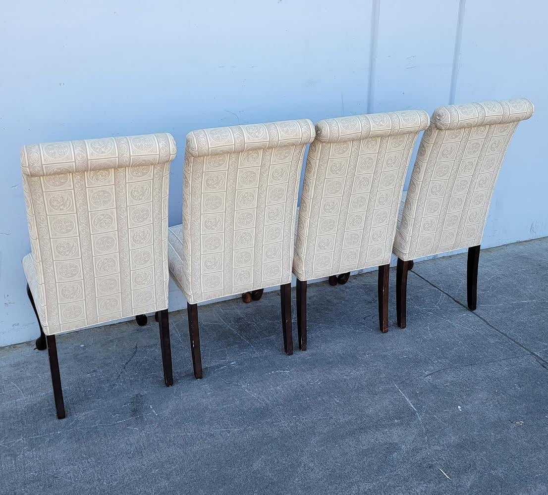Dining side chairs (4) beige/tan