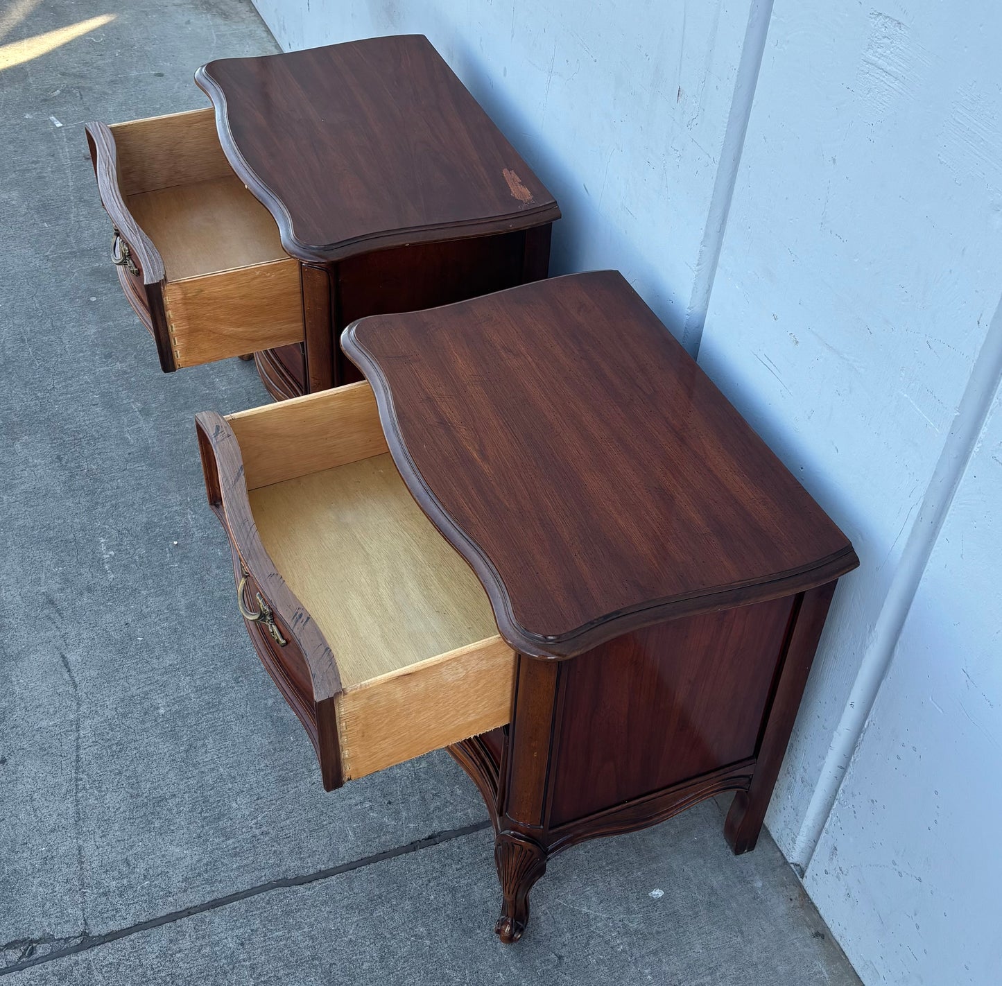Dixie nightstands/ bed side tables dark wood