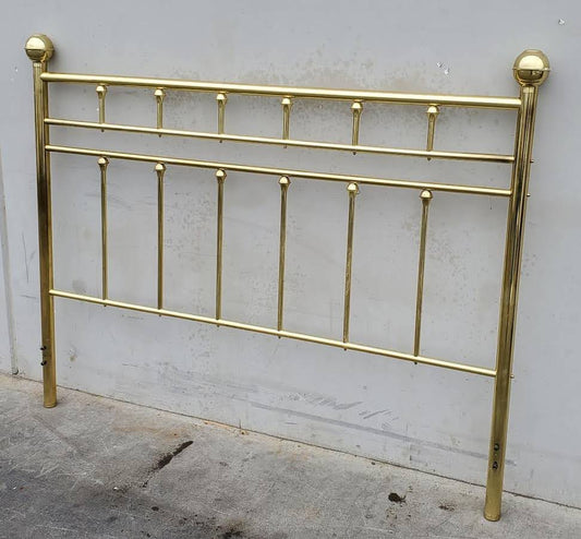 King size brass/gold headboard