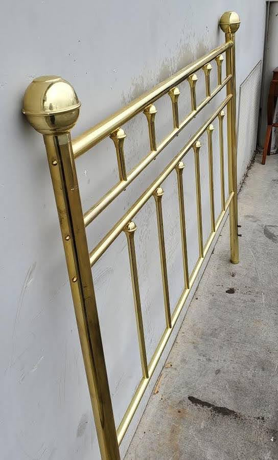 King size brass/gold headboard