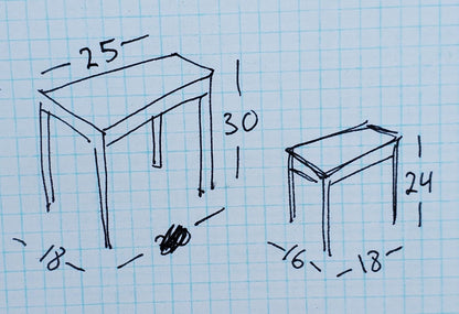 Bombay end/side tables (2)