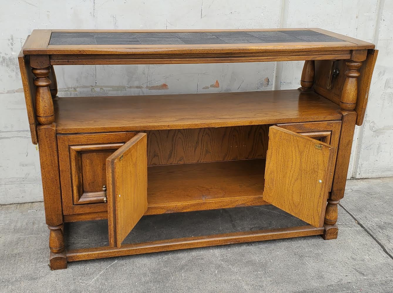 Buffet sideboard drop down leaves server