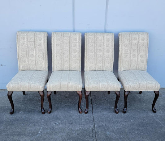 Dining side chairs (4) beige/tan