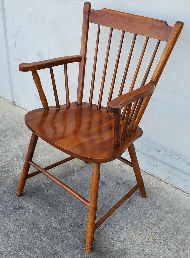 Windsor style fan back armchair
