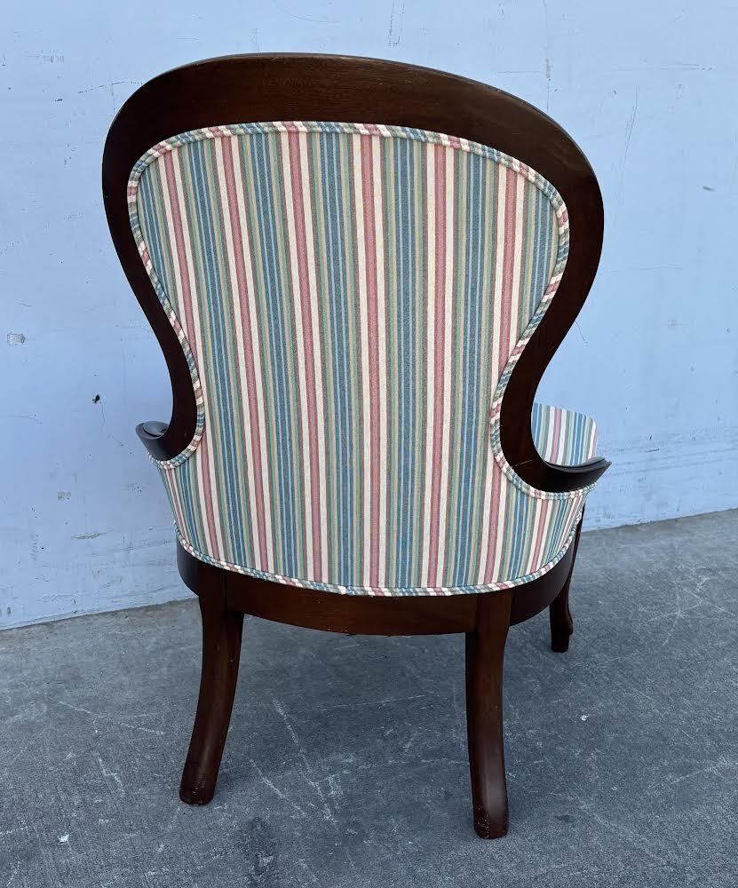 antique/ vintage Victorian style striped chair
