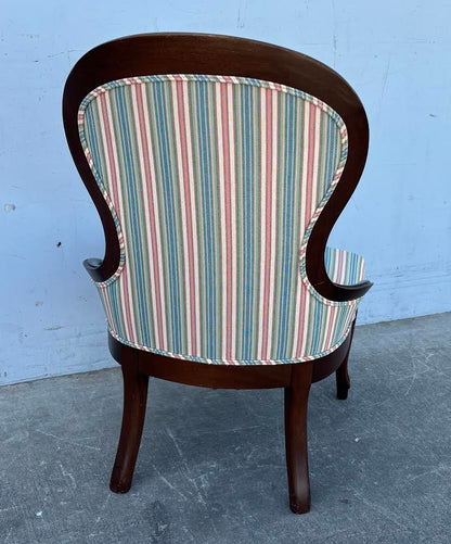 antique/ vintage Victorian style striped chair