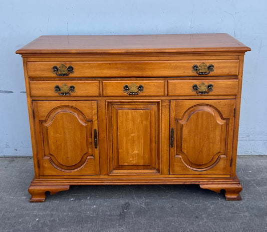 Vintage Tall Dresser Buffet Solid Wood