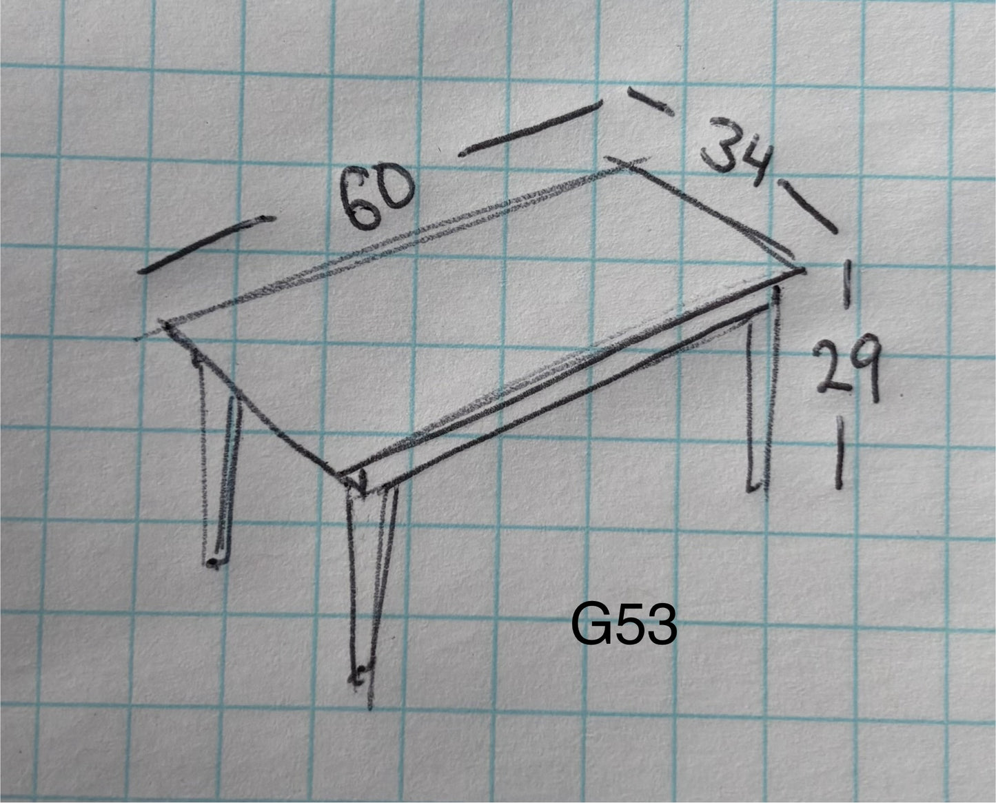 Light wood dining table