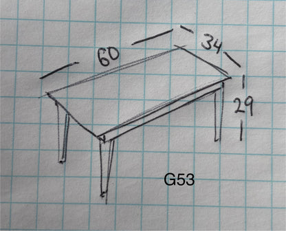 Light wood dining table