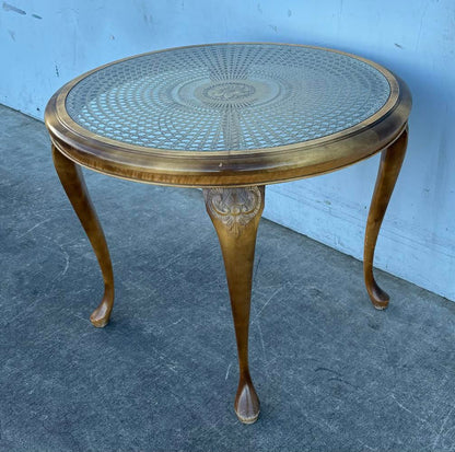 Vintage coffee table, Chippendale design, table living room, 60s, Germany
