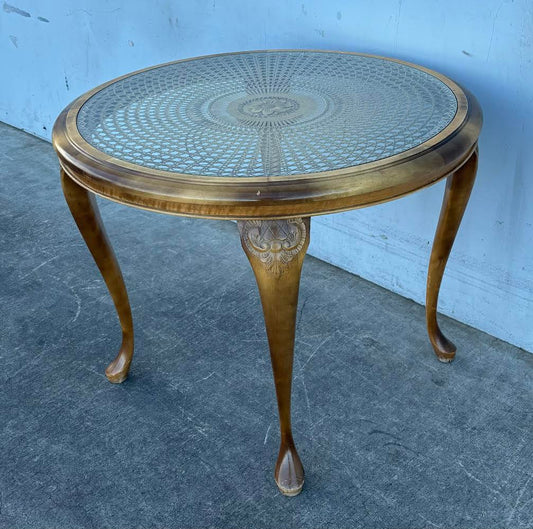 Vintage coffee table, Chippendale design, table living room, 60s, Germany