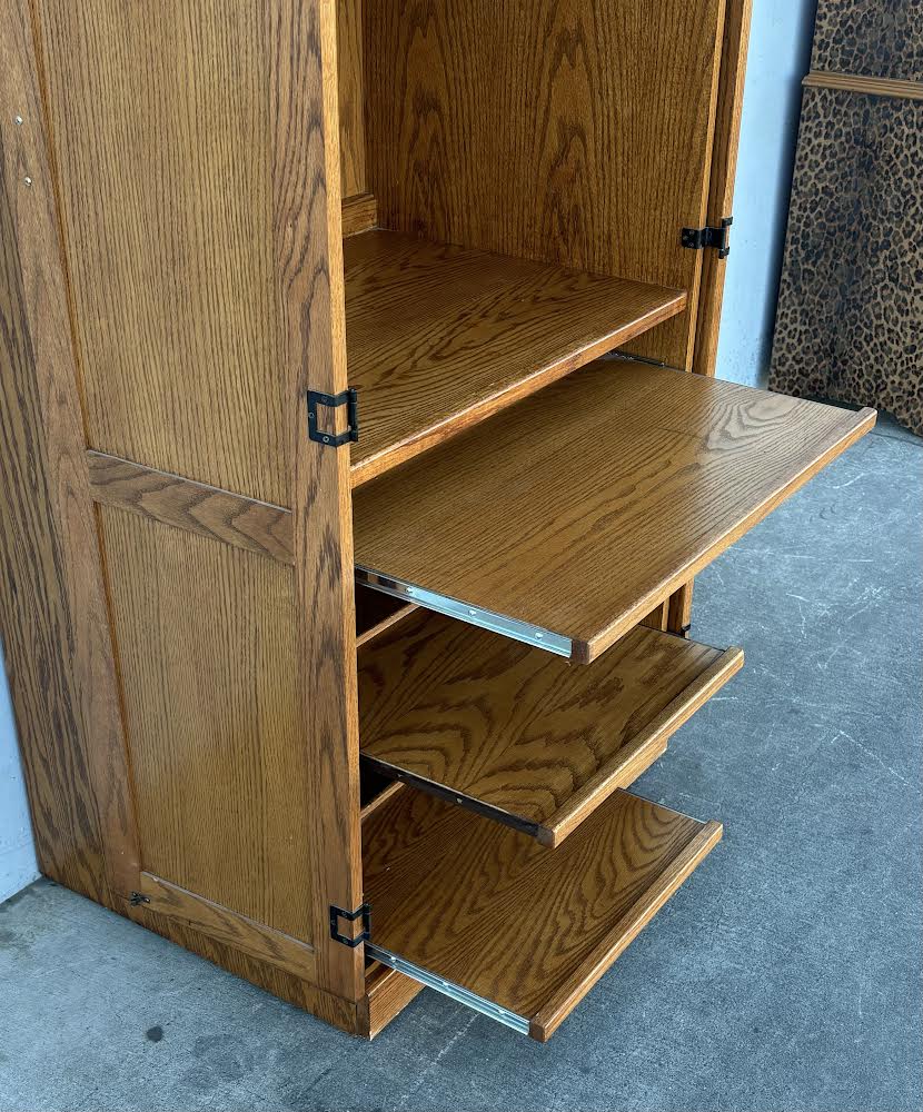 Vintage Armoire Computer Desk