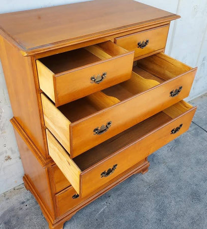 Highboy dresser/chest of drawers maple