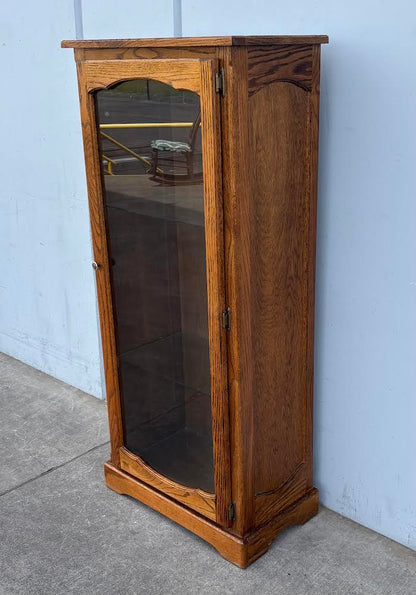 Vintage Curio Cabinet 3 tier Glass