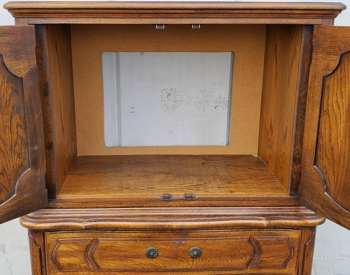 Thomasville carved French Provincial armoire