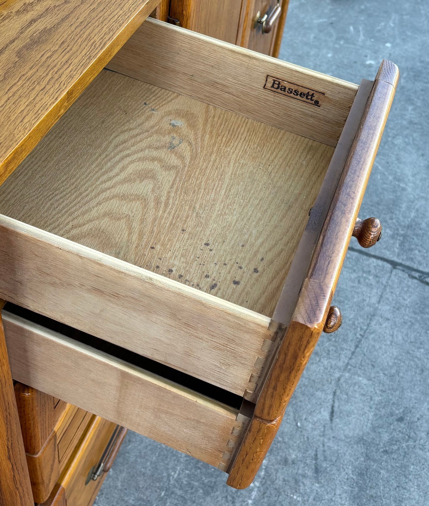 Bassett Roll top desk cabinet