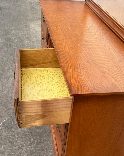 Solid Wood Dresser with Mirror