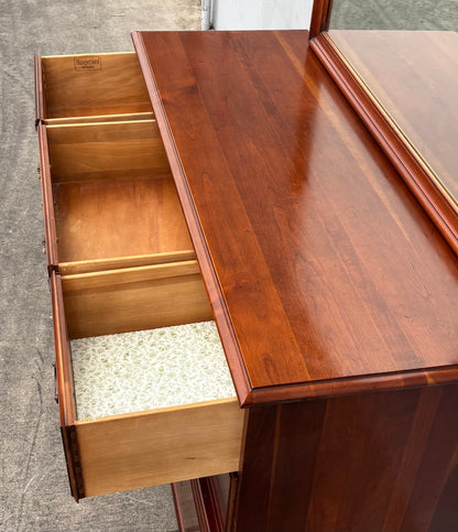 Hungerford dresser with mirror/ chest of drawers cherry