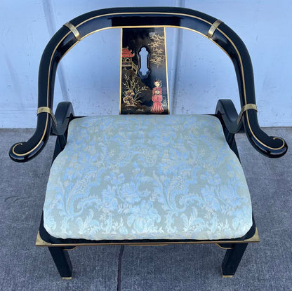 James Mont 1970's Century Lacquer Ming Chair Antique Vintage