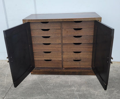 Antique/ vintage dark wood chest of drawers storage/ file / jewelry cabinet/ buffet