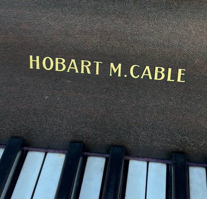 Hobart m. Cable baby grand piano with stool