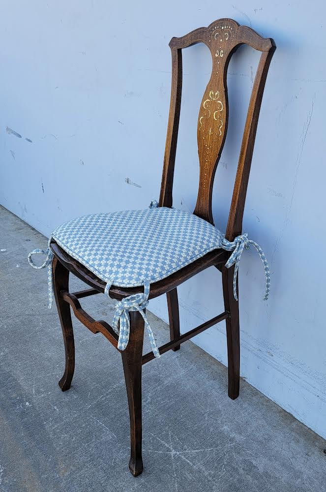 Stern brothers antique/vintage dining side chair dark wood