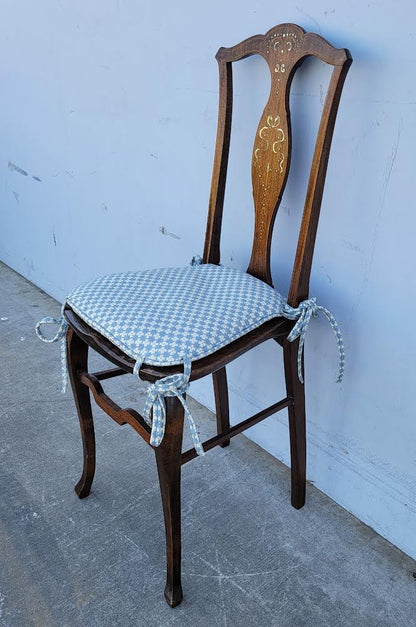 Stern brothers antique/vintage dining side chair dark wood