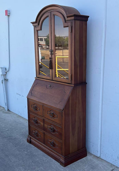 Antique Glass Secretary Desk