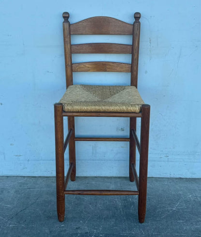 Vintage Wood Antique Barstool