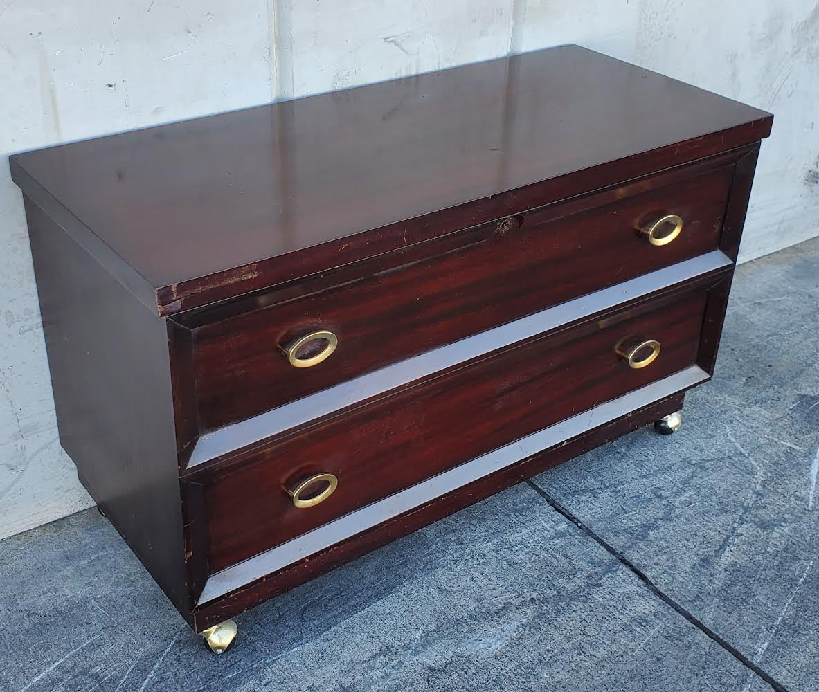 Cavalier trunk/chest dark wood antique/vintage